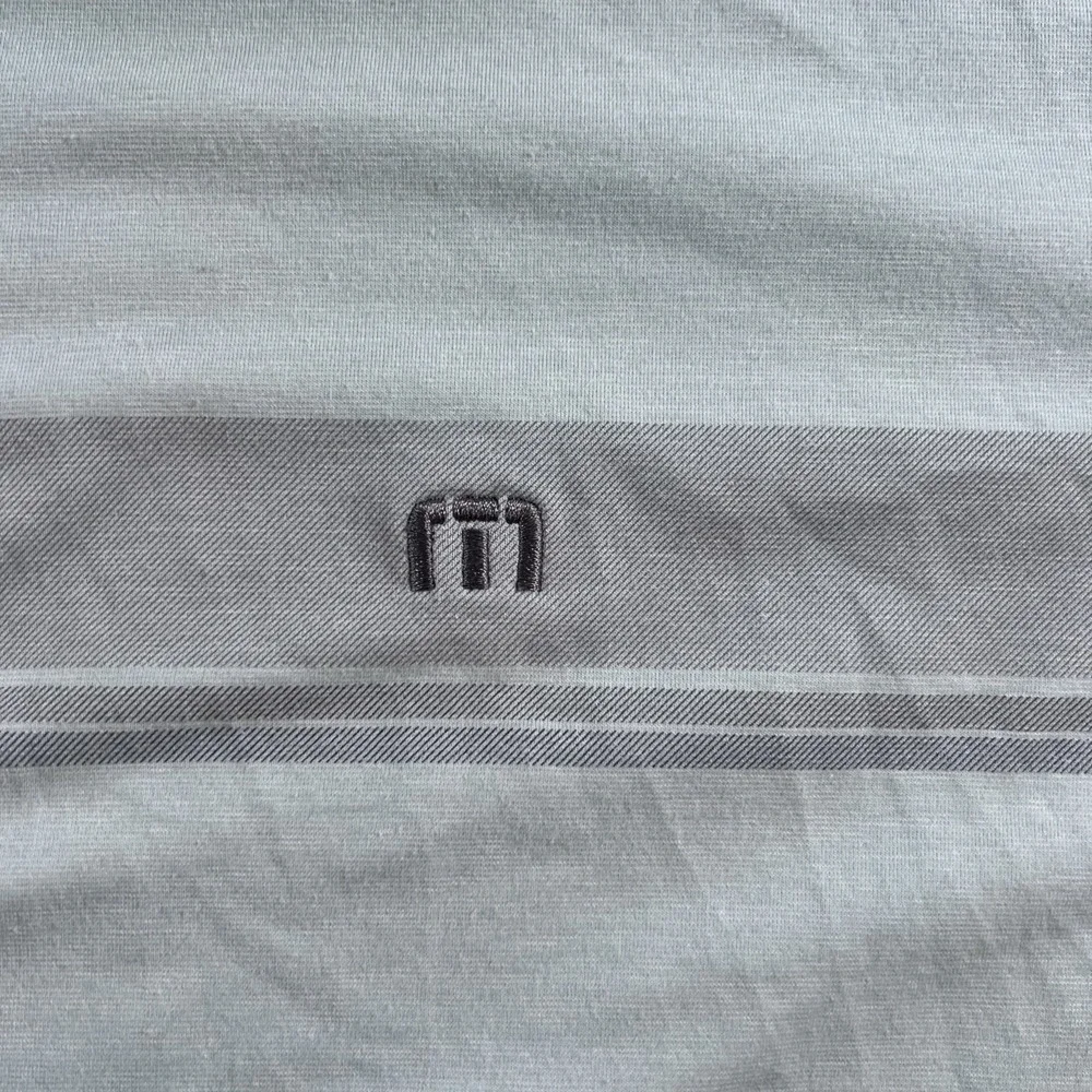 Travis Mathew Shirt Men's XXL‎ Blue Green Short Sleeve Golf Polo